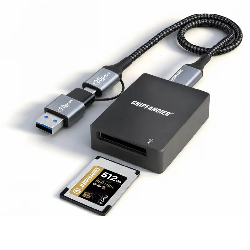 CFexpress Type A Card Reader with USB 3.2(Gen 2) 10Gbps
