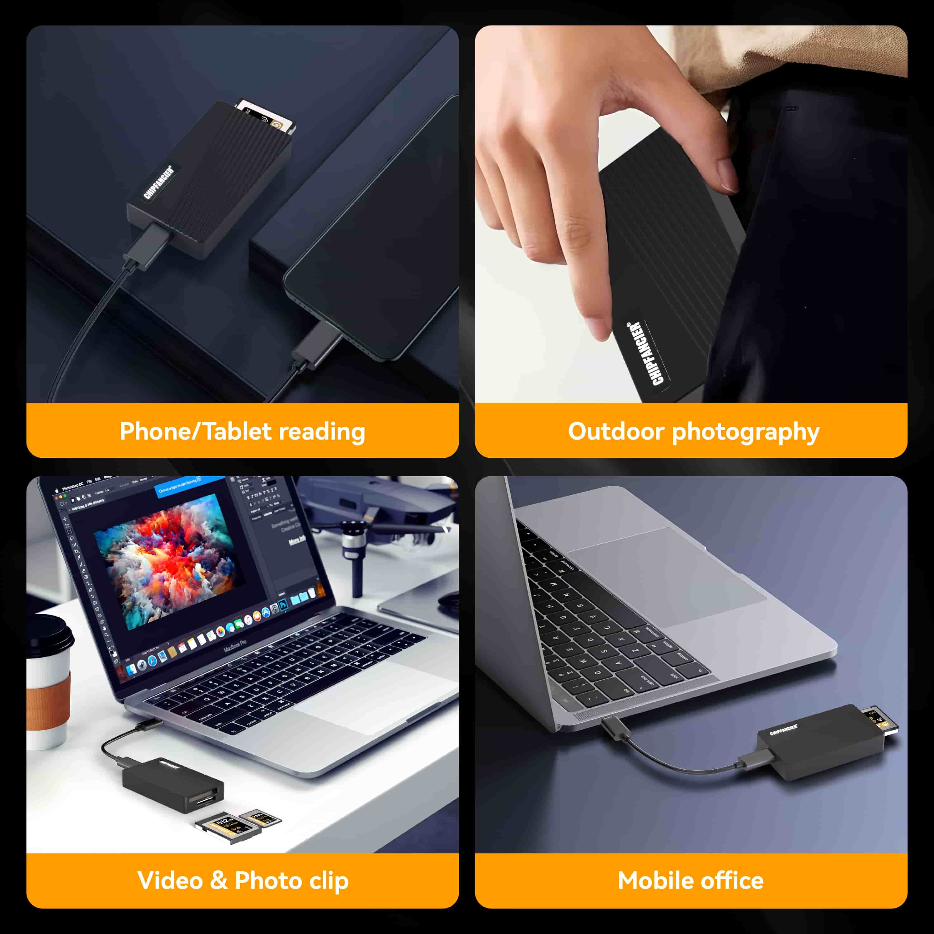CFexpress Type-A/B 2-in-1 Card Reader USB4(40Gbps) Thunderbolt 3/4