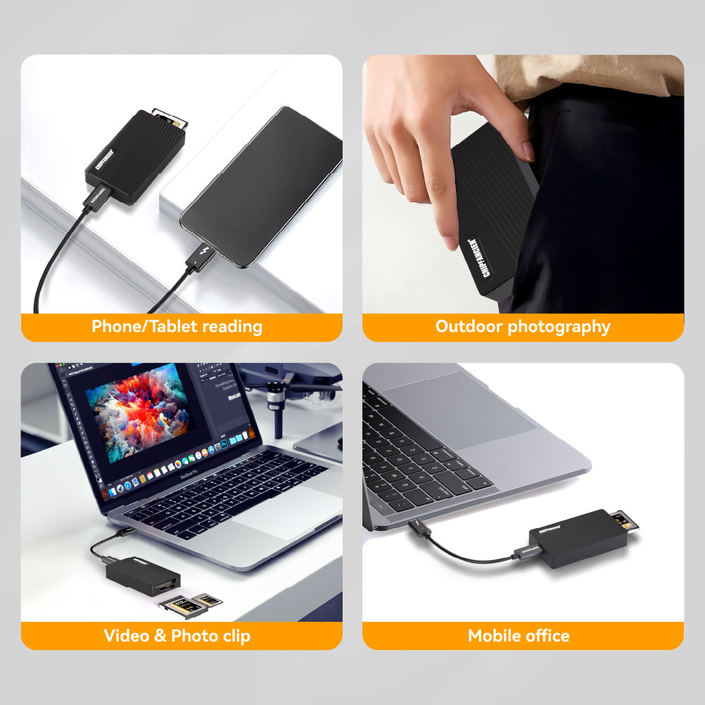 CFexpress Type-A/B 2-in-1 Card Reader USB4 Thunderbolt 3/4