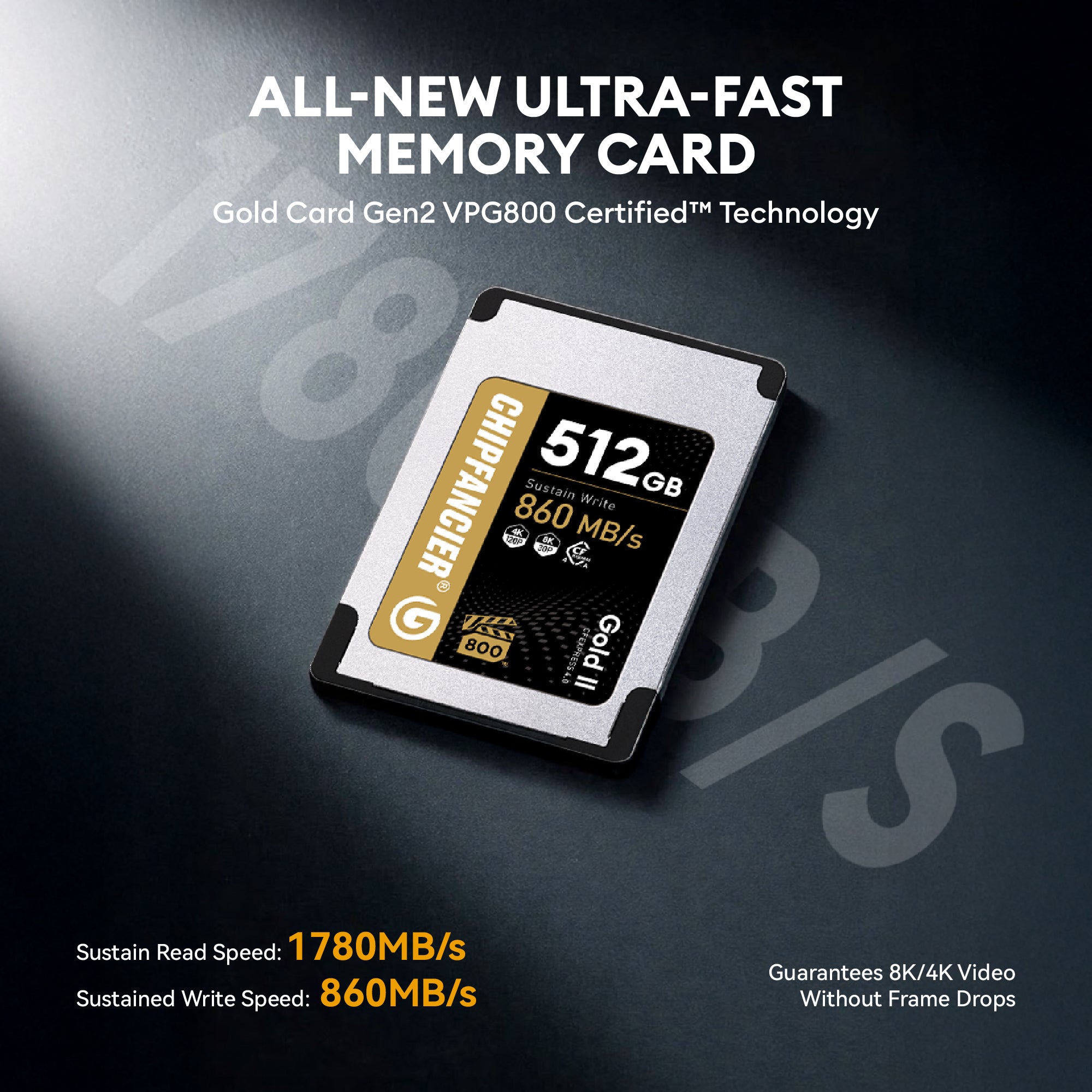 CHIPFANCIER CFexpress Type A 4.0 Gold Gen II Memory Card VPG800 Certified